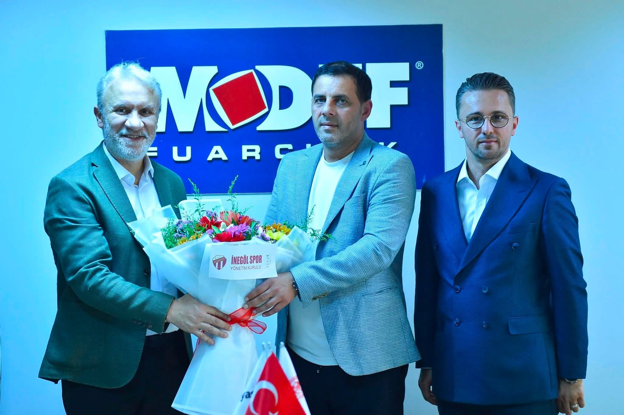 İnegölspor Yönetiminden MODEF’e Ziyaret